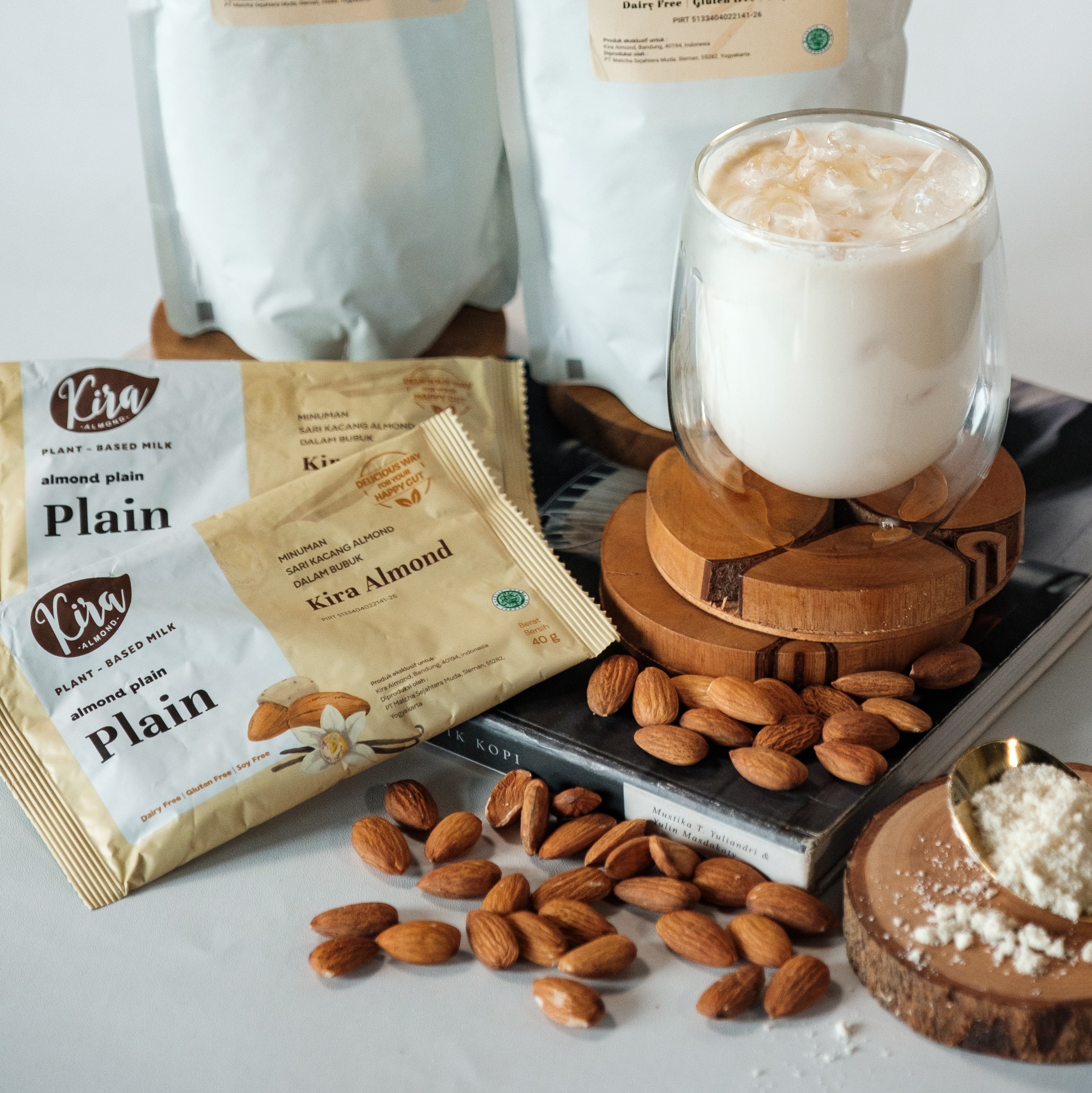 Minuman Sari Kacang Almond dalam Bubuk - Sachet 40gr